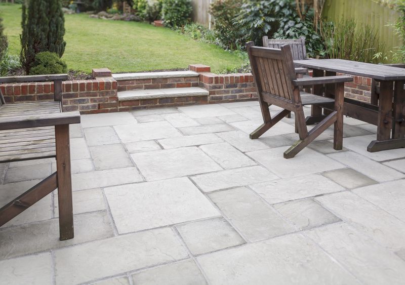 Traditional brick paver pattern